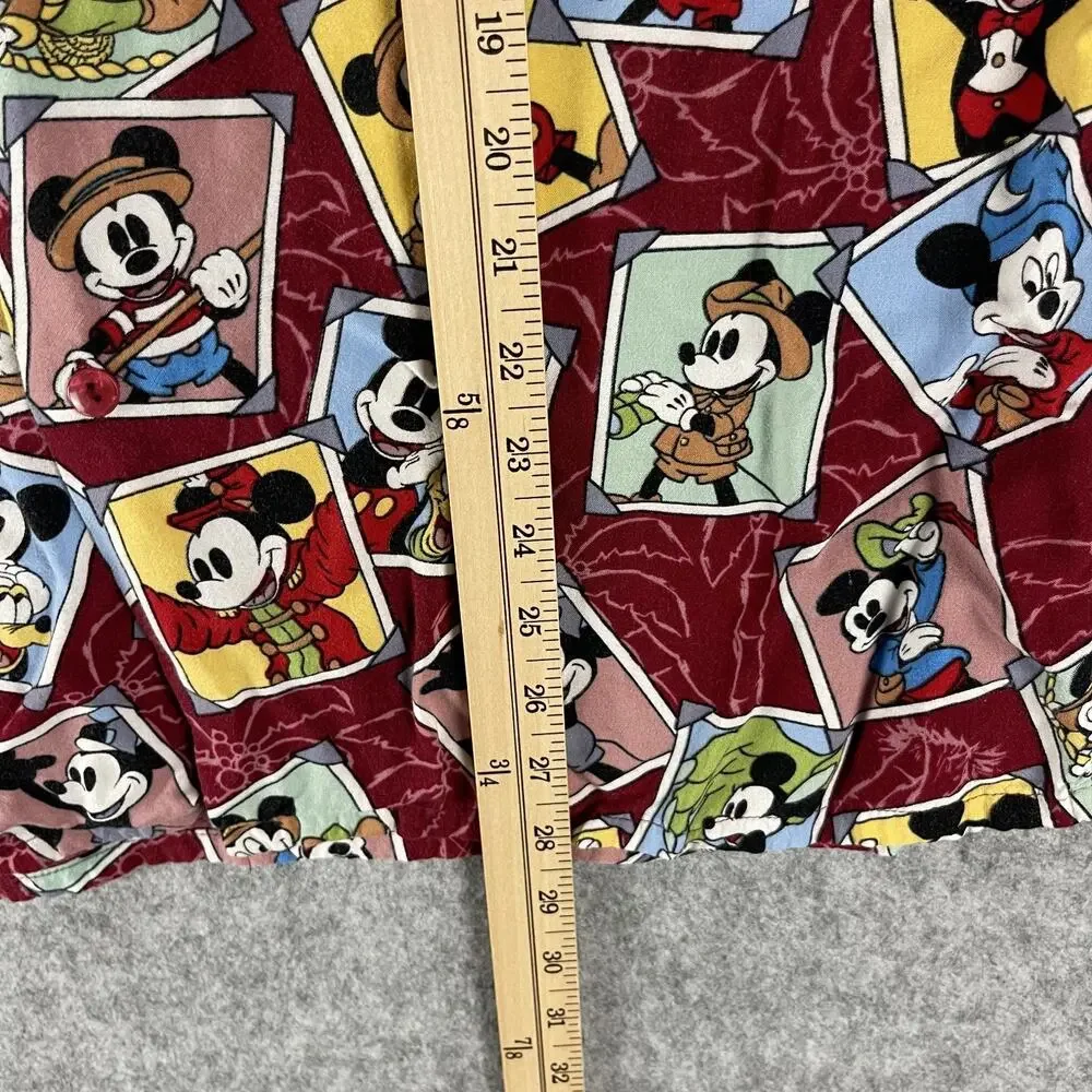 Vintage Disney Mickey Hawaiian‎ Shirt Mens Medium Button Up Rayon Tropical